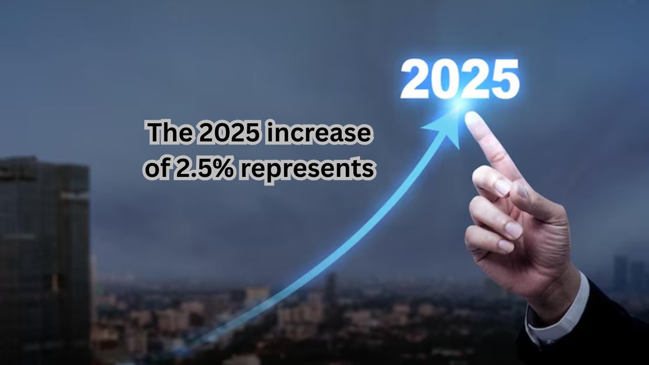 The 2025 increase of 2.5% represents: